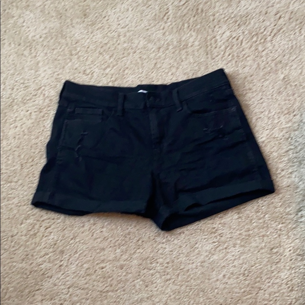 Size 10 distressed black shorts Old Navy